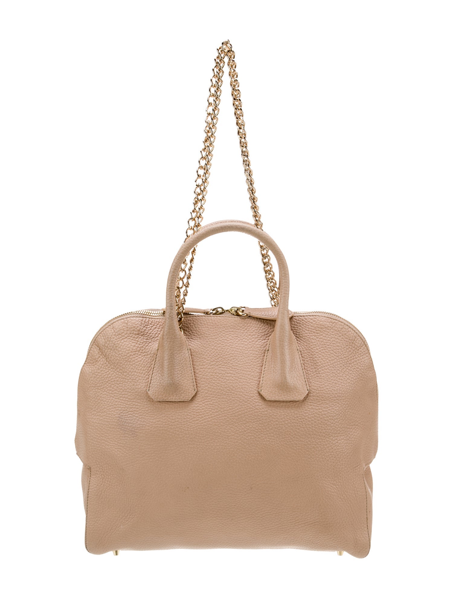 Burberry Leather Top Handle Bag